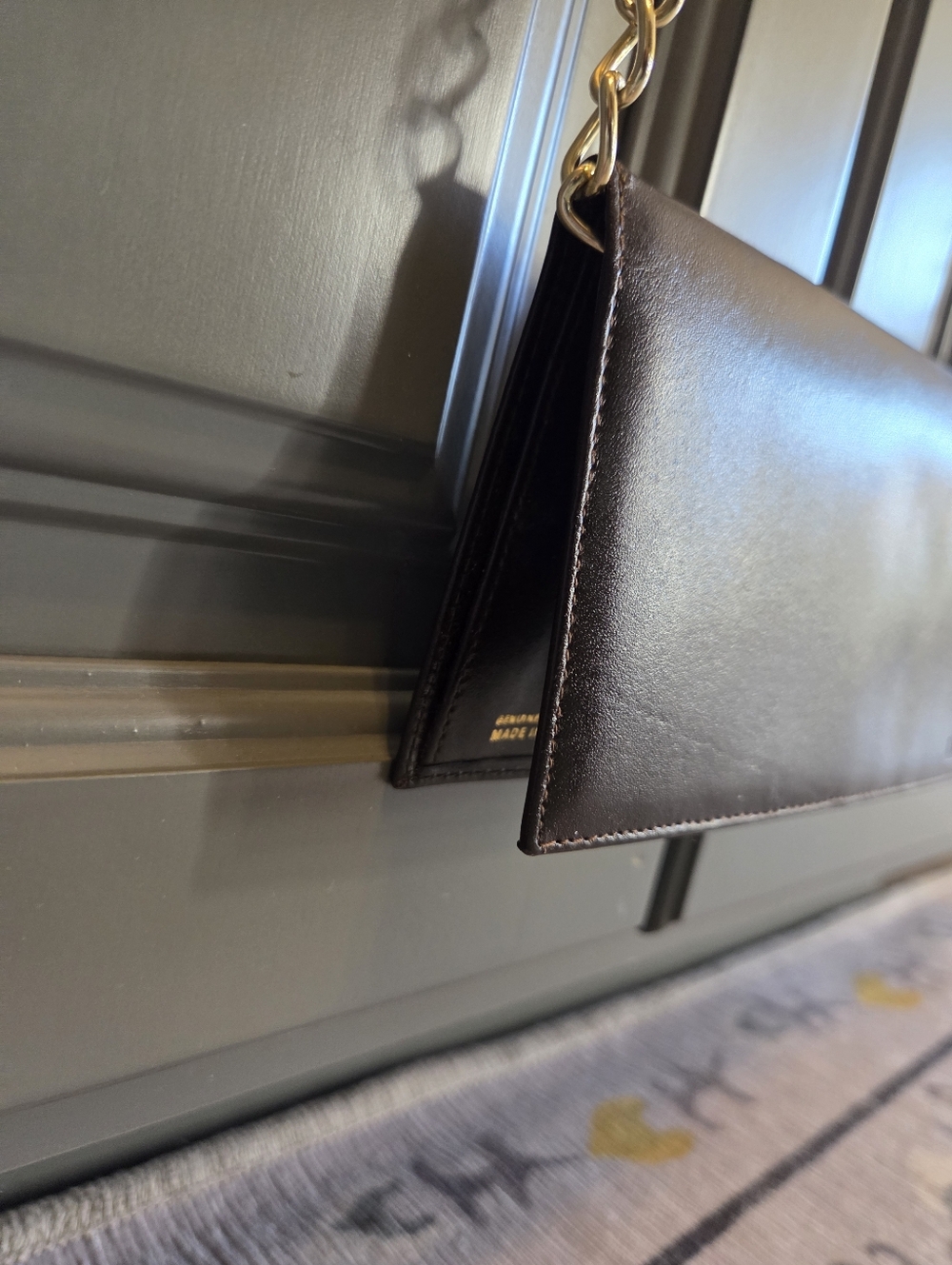 Christian Dior Classic Brown Cowhide Leather Crossbody Wallet W DIOR PACKAGE BAG - Picture 8 of 10